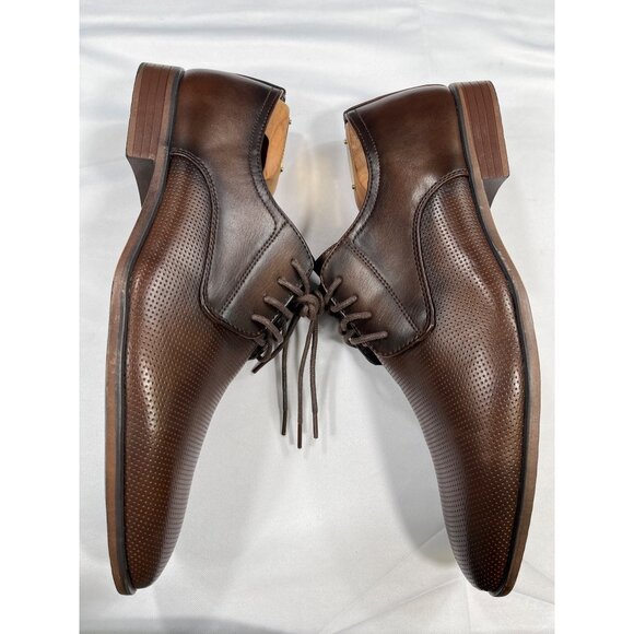 Tayno Brown Leather Oxfords SKU 7503 Size 9.5 - Picture 3 of 11